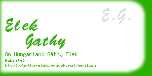 elek gathy business card